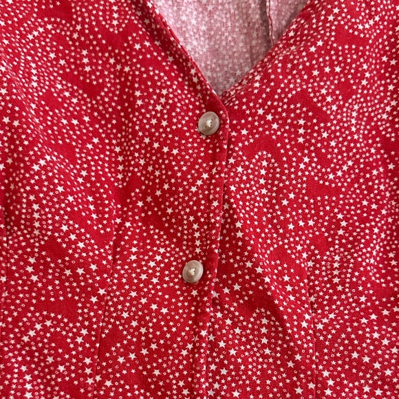 Universal Thread Red Patterned Mini Dress - Picture 3 of 4